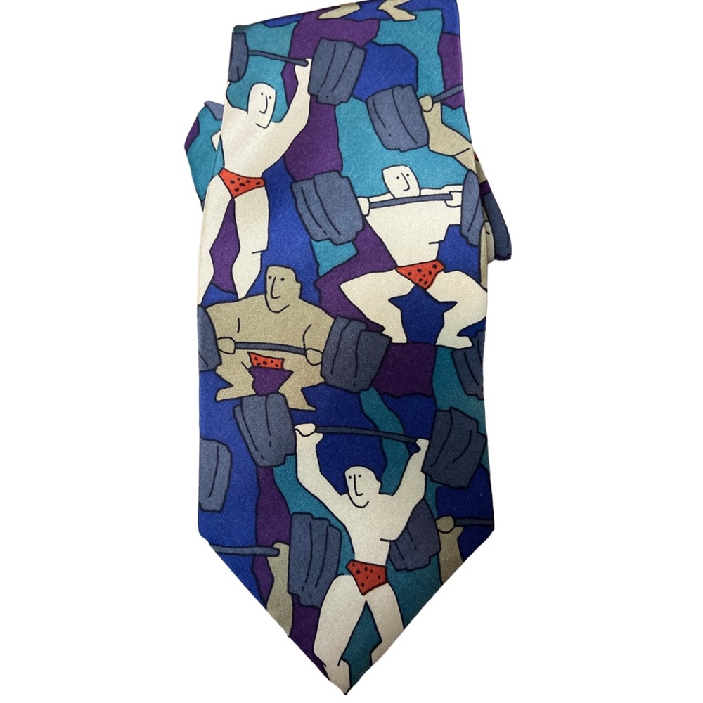 Vintage 1991 Blue The BEATLES Carry That Weight Commemorative Men’s Neck Tie - Picture 1 of 6